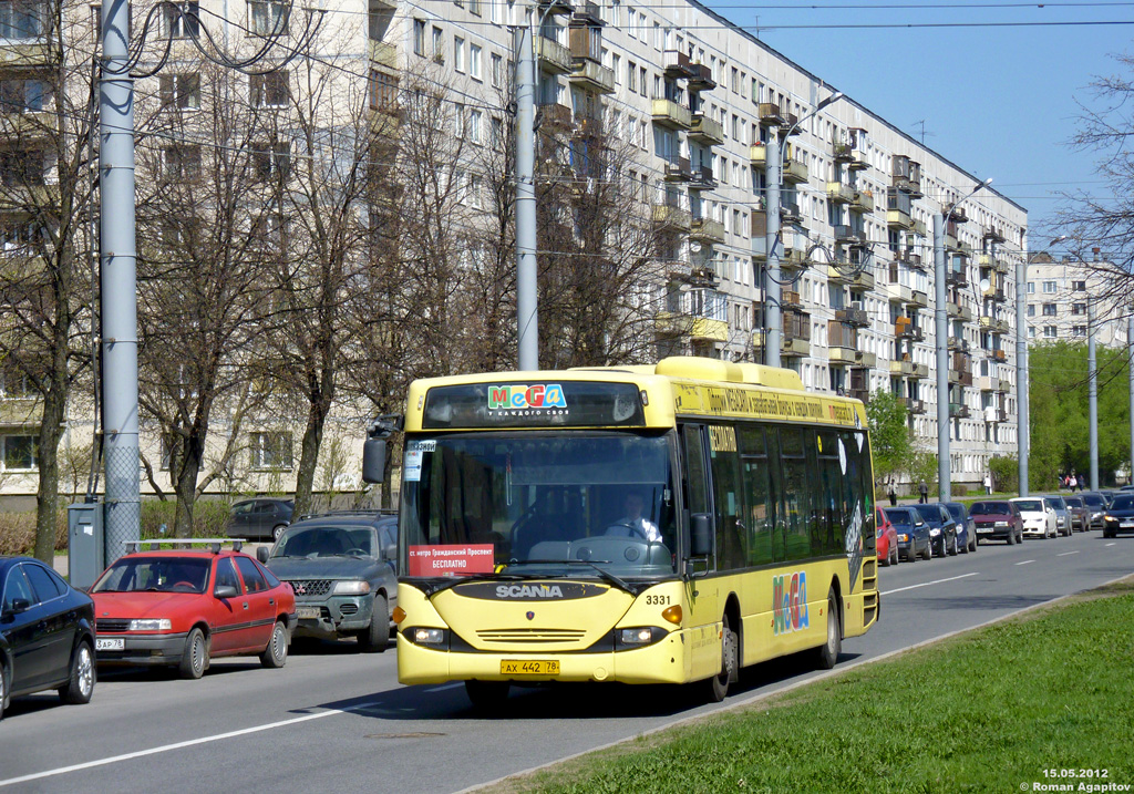 Санкт-Петербург, Scania OmniLink CL94UB 4X2LB № 3331