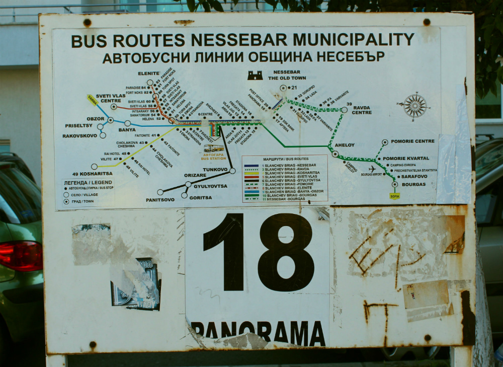 Nesebar — Maps; Maps routes