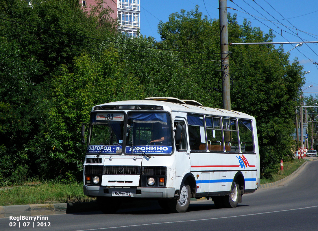 Nizhny Novgorod, PAZ-32054 (40, K0, H0, L0) # Е 849 МО 152