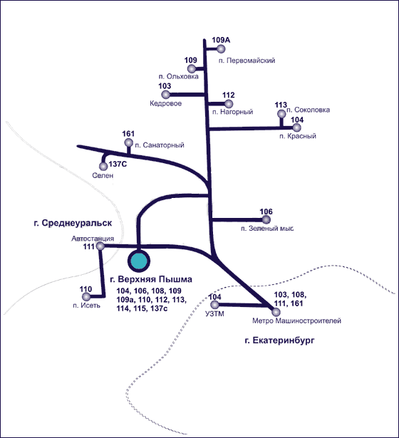 Verkhnyaya Pyshma — Maps