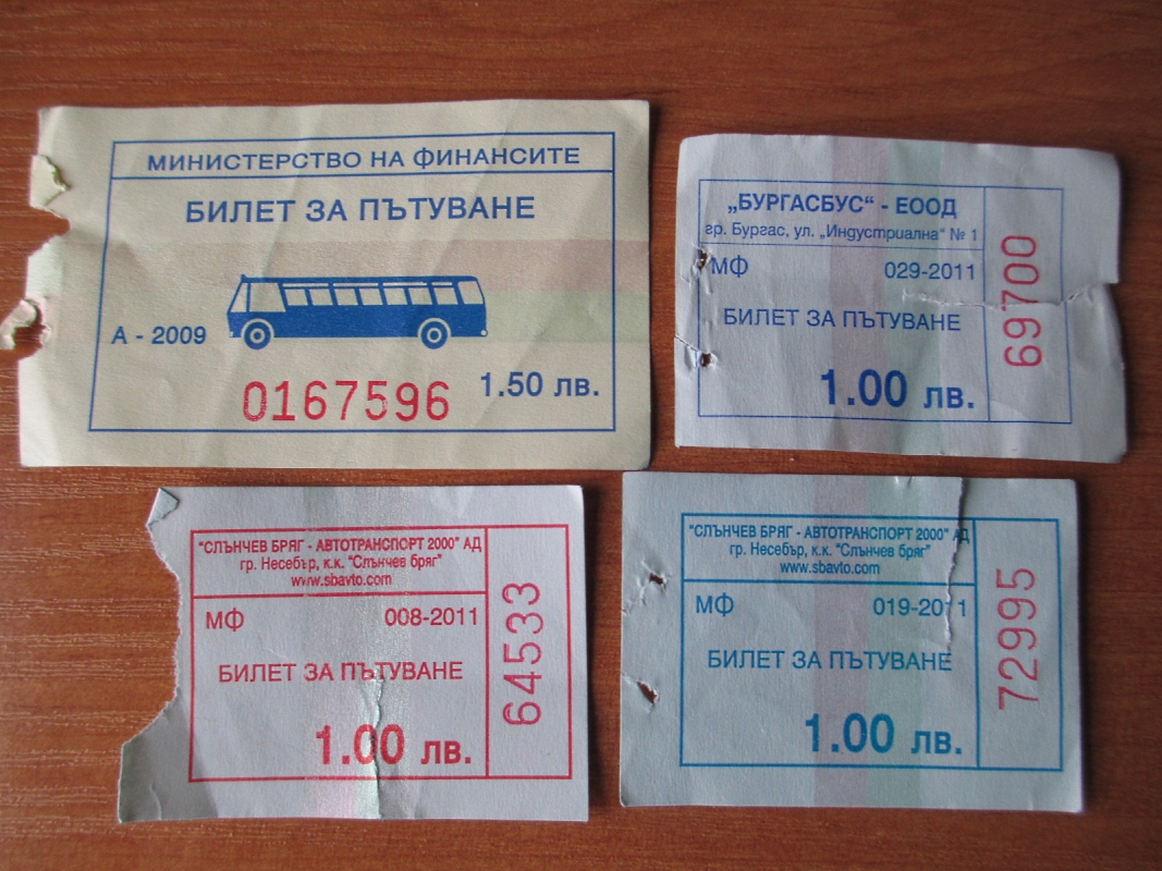 Burgas — Tickets; Tickets (all)