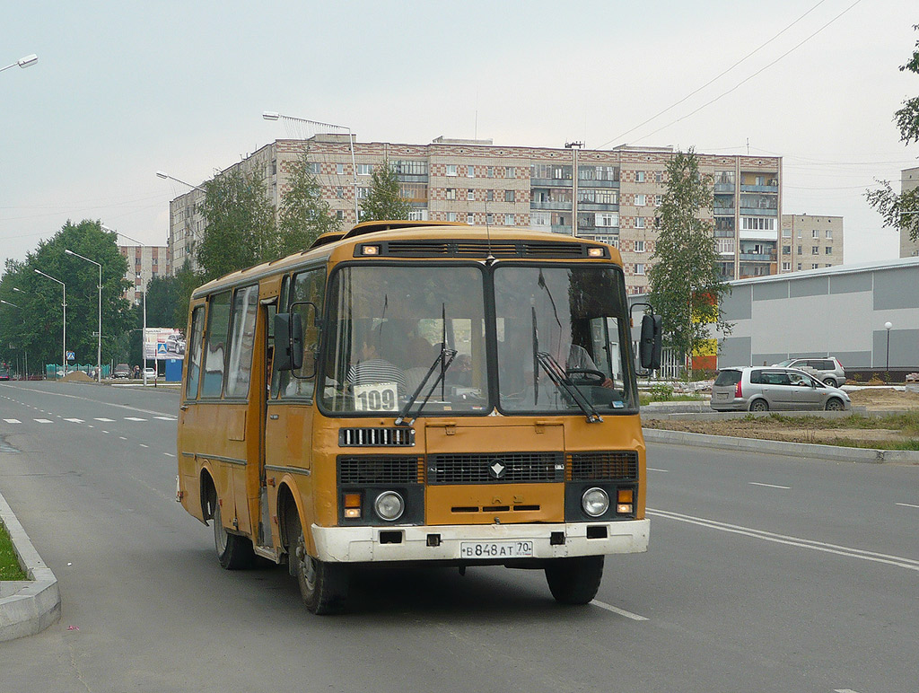 Strezhevoy, PAZ-3205-110-60 (32050P) No. В 848 АТ 70