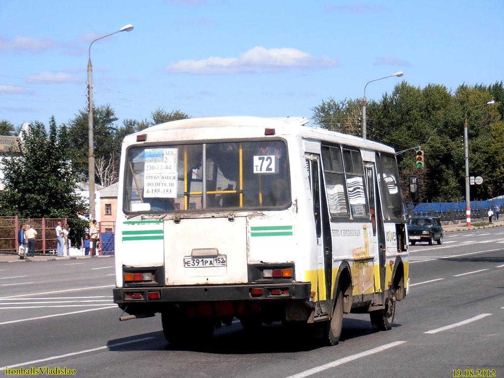 Nizhny Novgorod, PAZ-32054 (40, K0, H0, L0) nr. Е 391 РА 152