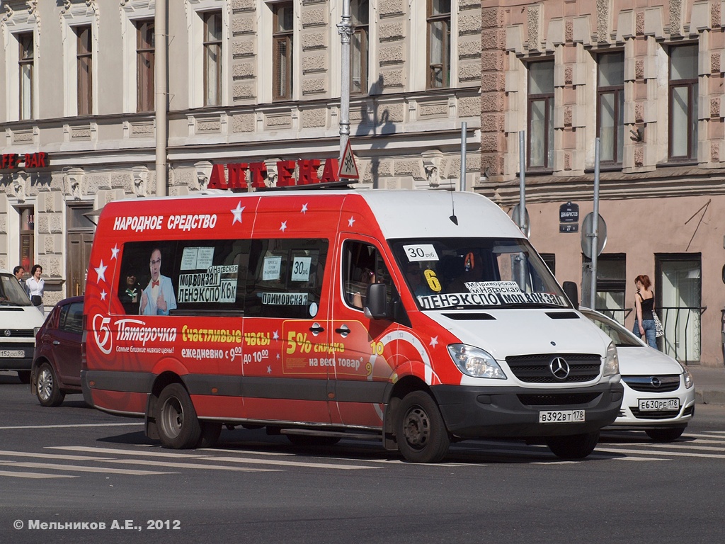 Saint Petersburg, Luidor-223600 (MB Sprinter 515CDI) № В 392 ВТ 178