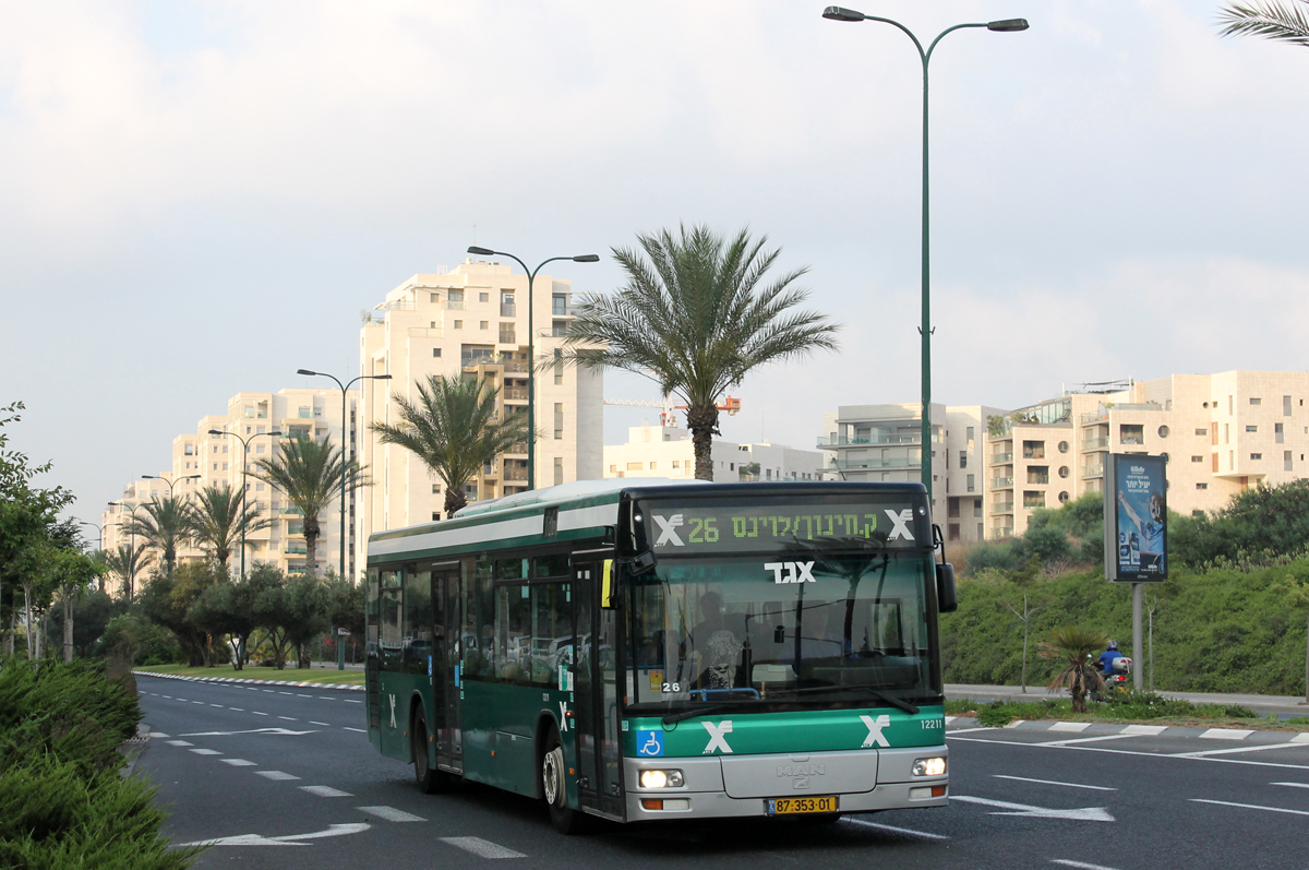 Tel-Aviv, Merkavim (MAN NL313) # 12211