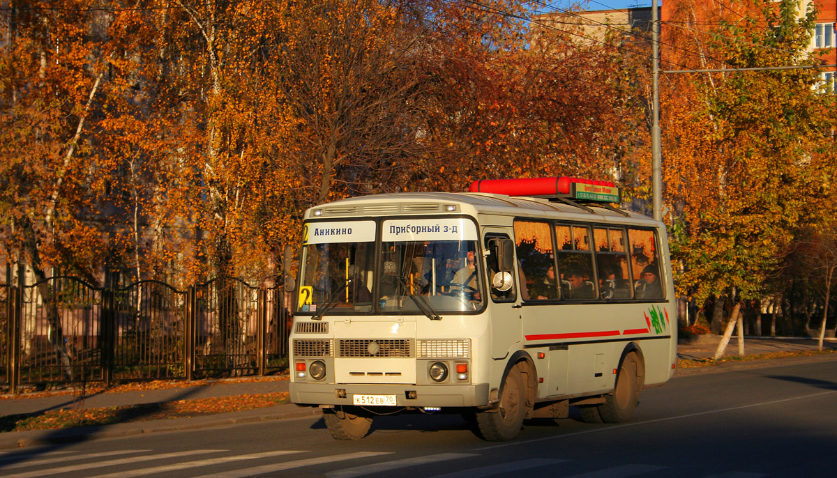 Tomsk, PAZ-32054 (40, K0, H0, L0) nr. К 512 ЕВ 70