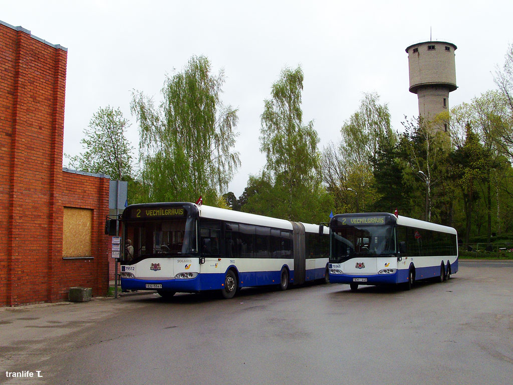 Riga, Solaris Urbino I 18 nr. 79512; Riga, Solaris Urbino I 15 nr. 75565