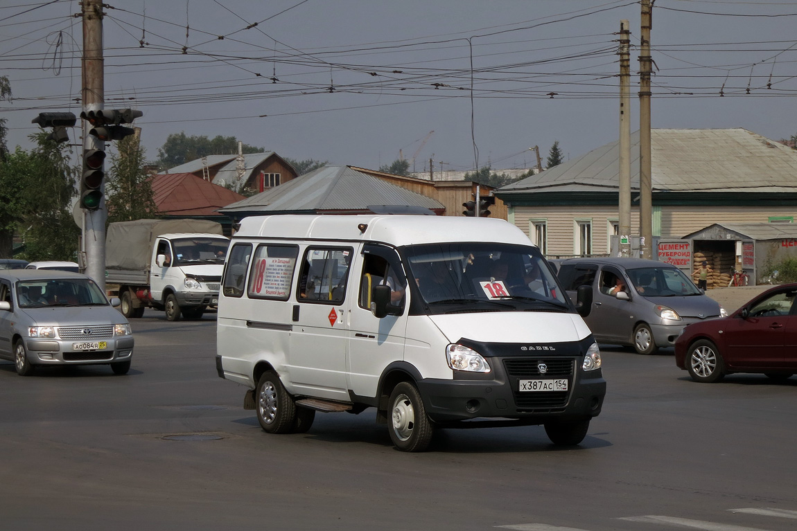 Novosibirsk, GAZ-322132 # Х 387 АС 154