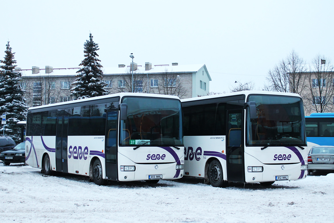 Jõhvi, Irisbus Crossway 10.6M No. 753; Jõhvi, Irisbus Crossway 10.6M No. 752