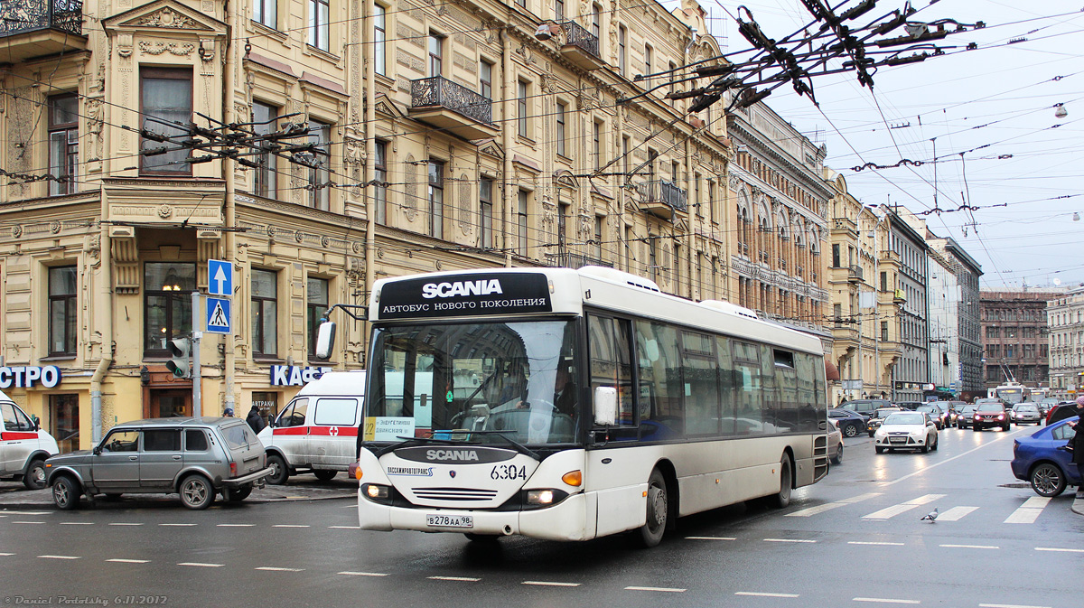 Saint Petersburg, Scania OmniLink CL94UB 4X2LB # 6304
