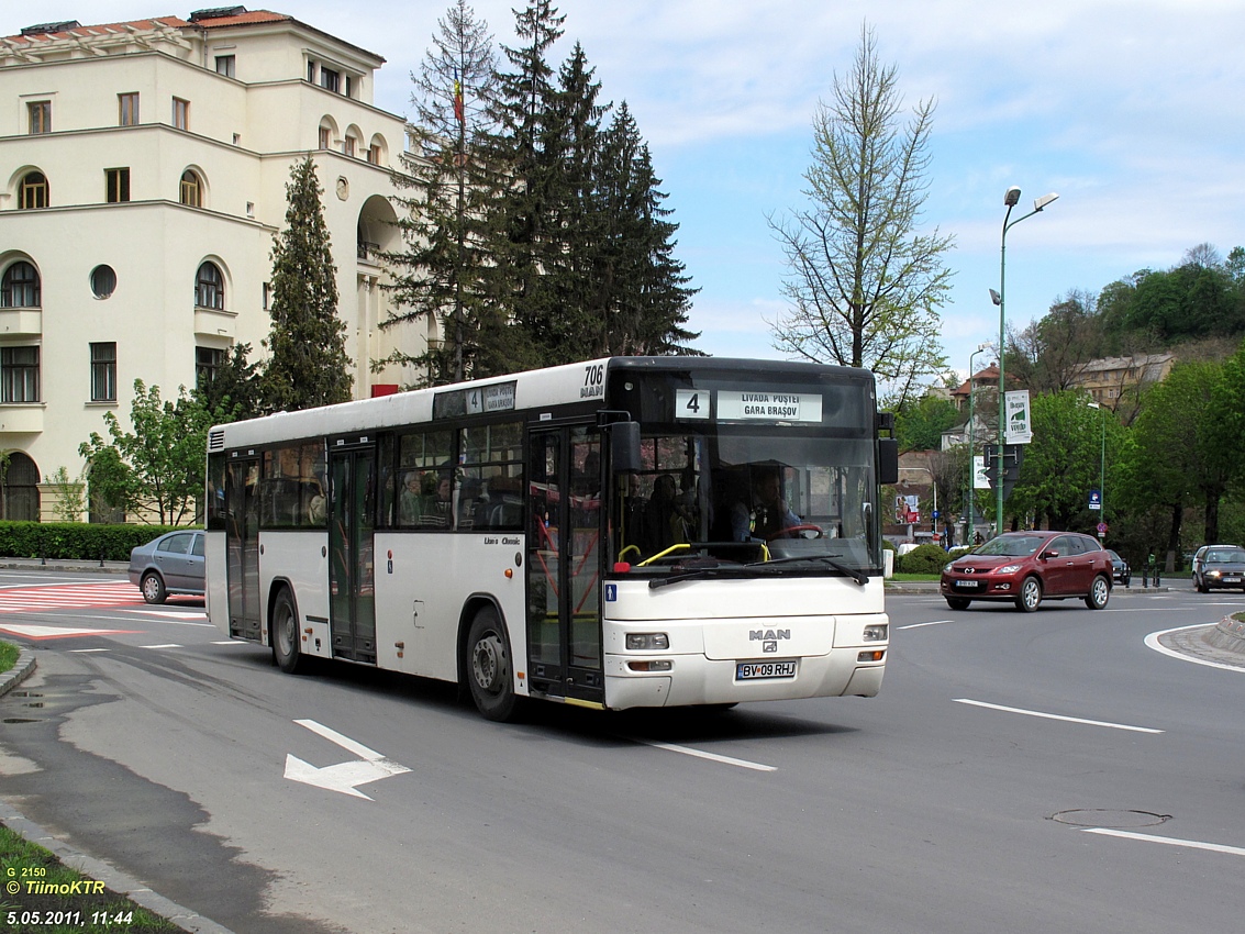 Brașov, MAN A74 Lion's Classic SL283 nr. 706