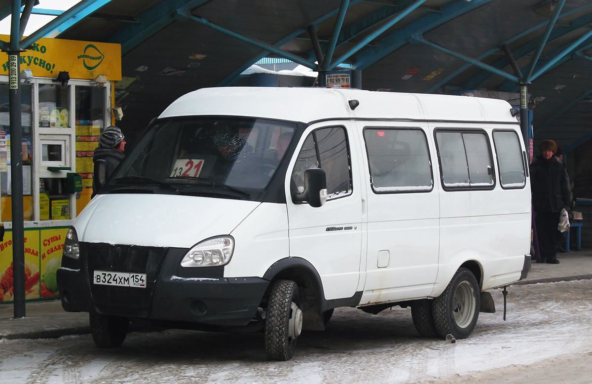 Novosibirsk, GAZ-322132 No. В 324 ХМ 154