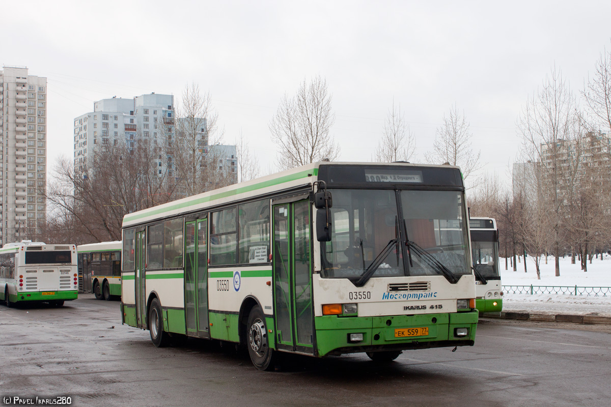 Moscow, Ikarus 415.33 # 03550