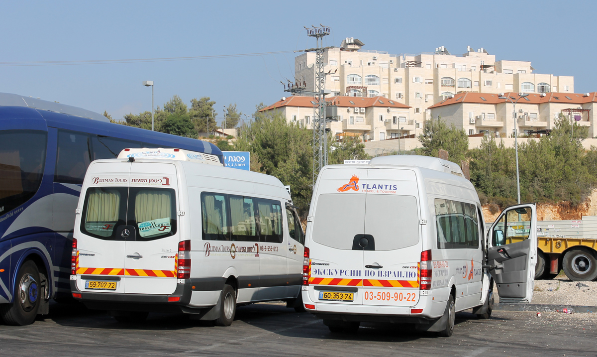 Tel-Aviv, Mercedes-Benz Sprinter 519CDI č. 59-707-72; Tel-Aviv, Mercedes-Benz Sprinter 519CDI č. 60-353-74