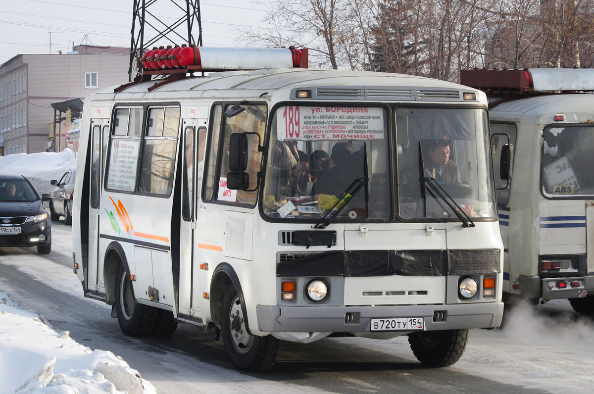 Novosibirsk, PAZ-32054 (40, K0, H0, L0) nr. В 720 ТУ 154
