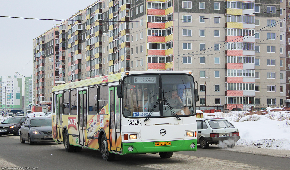 Chelyabinsk, LiAZ-5256.26 # 5703