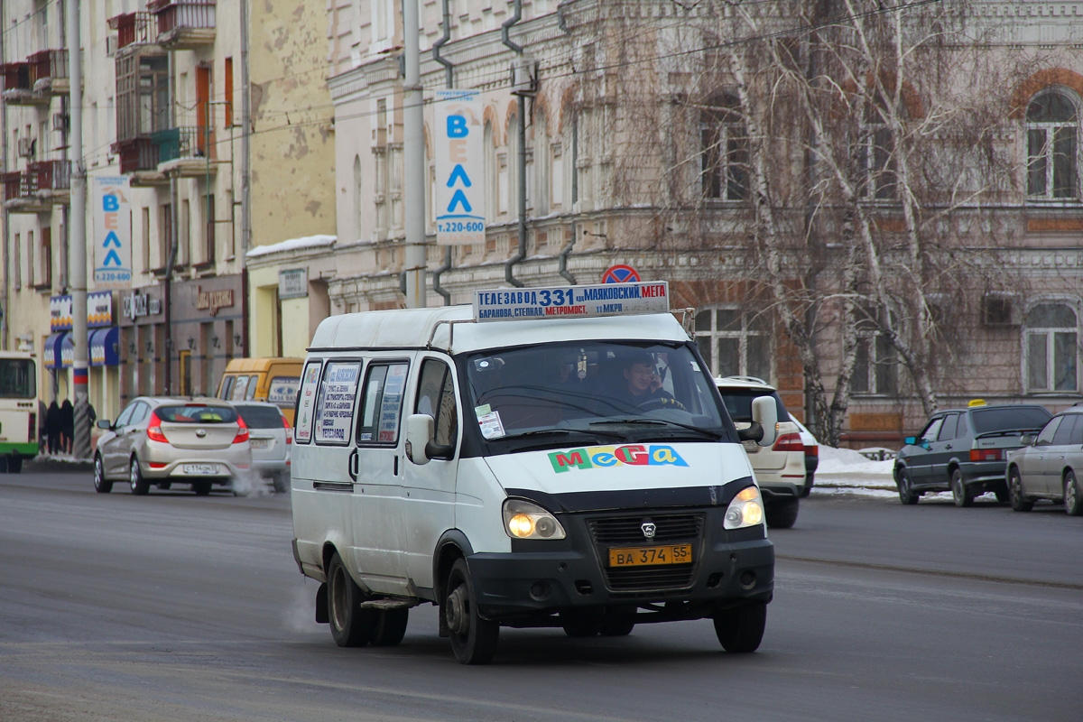 Omsk, GAZ-322132 # ВА 374 55