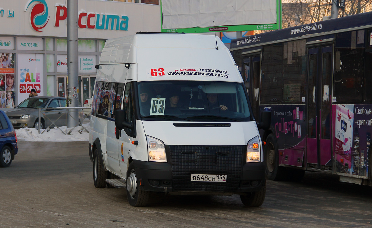 Novosibirsk, Nizhegorodets-222709 (Ford Transit) # В 648 СН 154