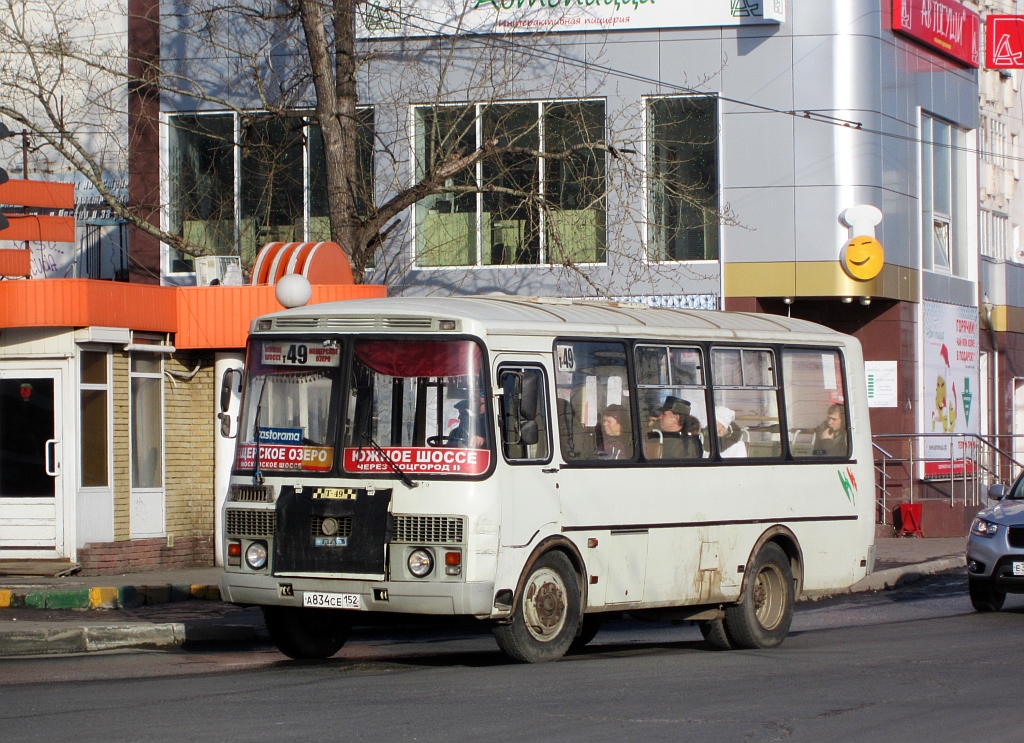 Nizhny Novgorod, PAZ-32054 (40, K0, H0, L0) č. А 834 СЕ 152