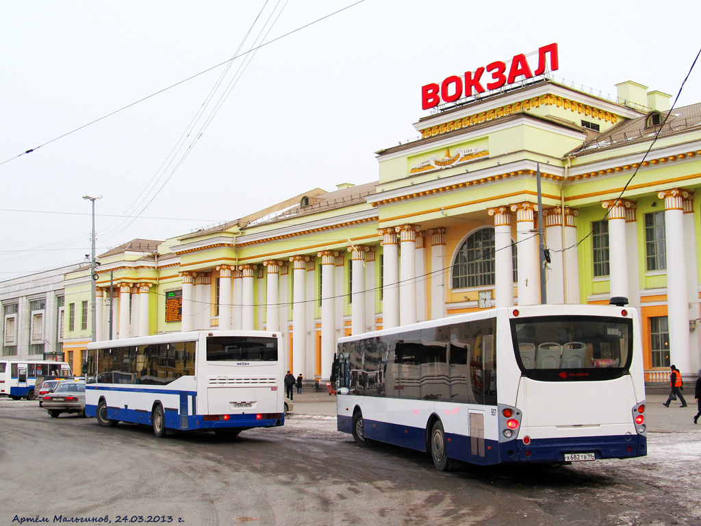 Ekaterinburg, NefAZ-5299-20-32 (5299CS*V) # 745; Ekaterinburg, Volgabus-5270.07 # 957