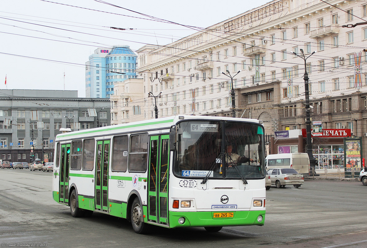 Chelyabinsk, LiAZ-5256.26 # 5701