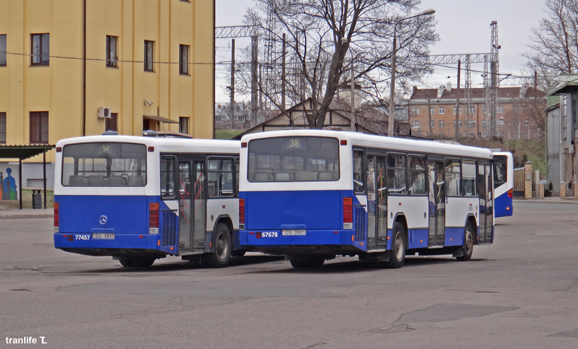 Riga, Mercedes-Benz O345 nr. 67678; Riga, Mercedes-Benz O345 nr. 77457