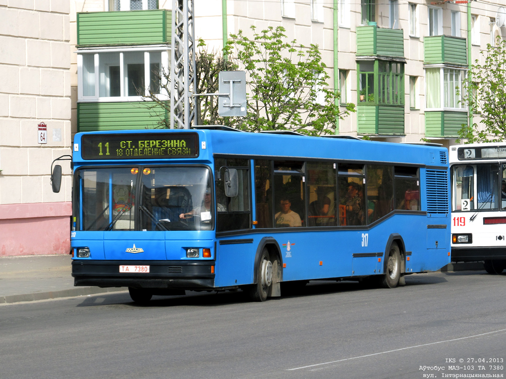 Bobruysk, MAZ-103.065 nr. 317