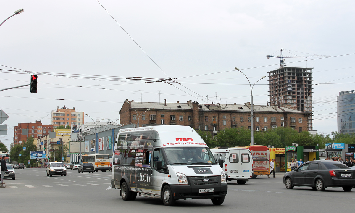 Novosibirsk, Nizhegorodets-222709 (Ford Transit) # В 127 СР 154