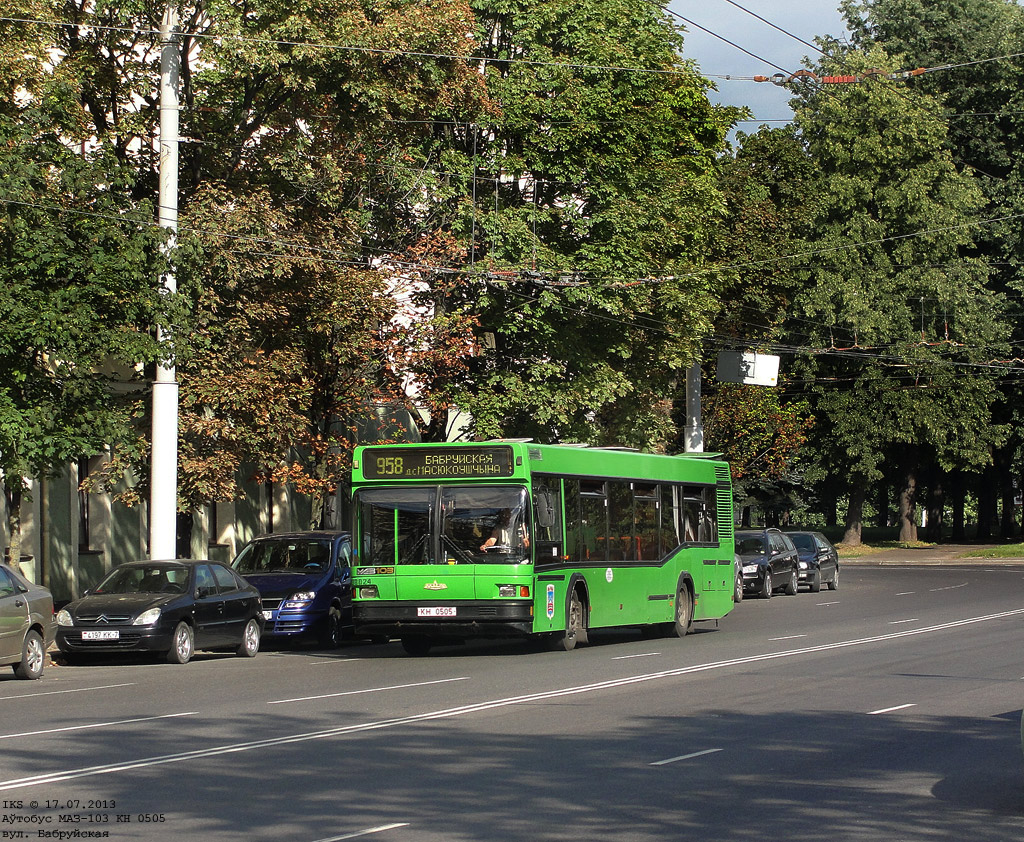 Minsk, MAZ-103.060 No. 038024