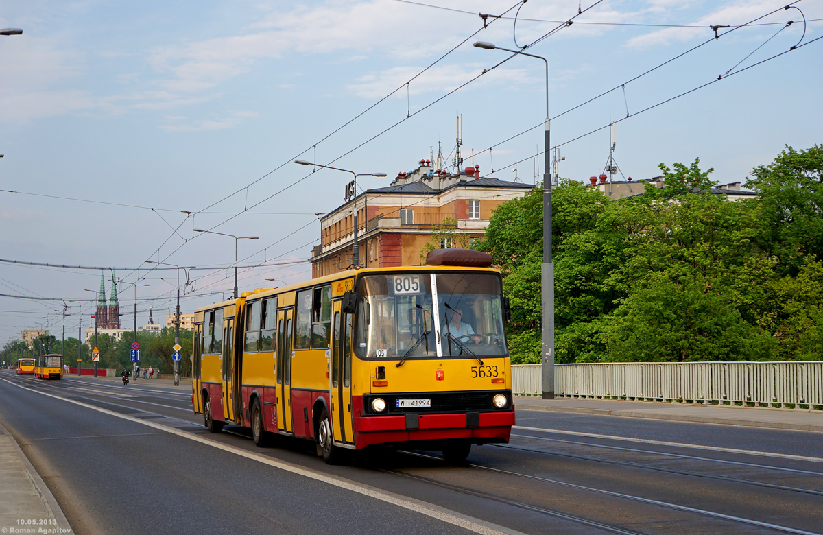 Варшава, Ikarus 280.70E № 5633