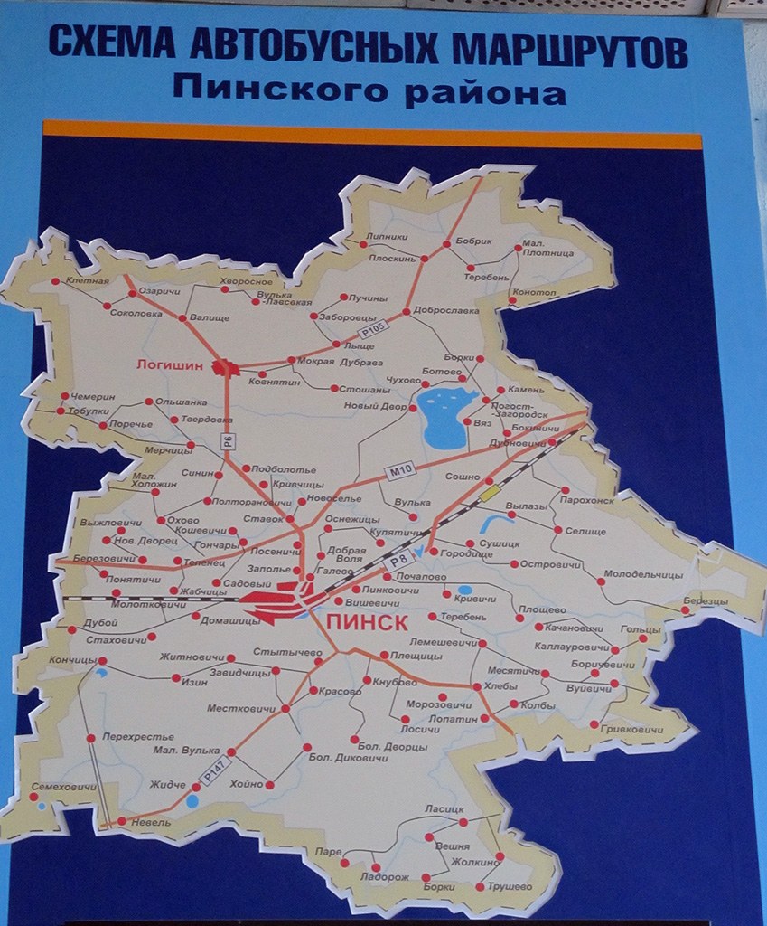 Pinsk — Maps; Maps routes