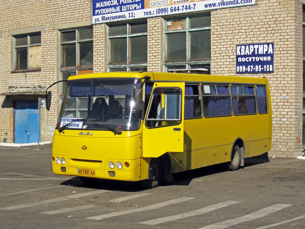 Pershotravensk (Lugansk region), Bogdan A09202 (LuAZ) No. ВВ 3100 АА