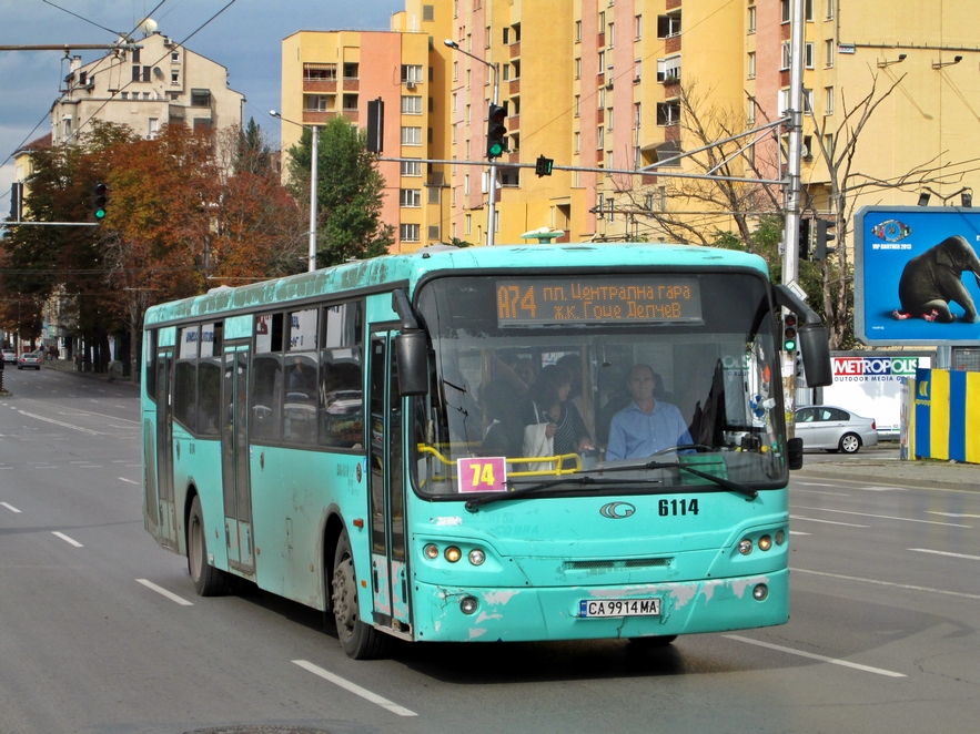 Sofia, Güleryüz Cobra GD-272 nr. 6114; Sofia — Автобусы — Güleryüz Cobra GD 272