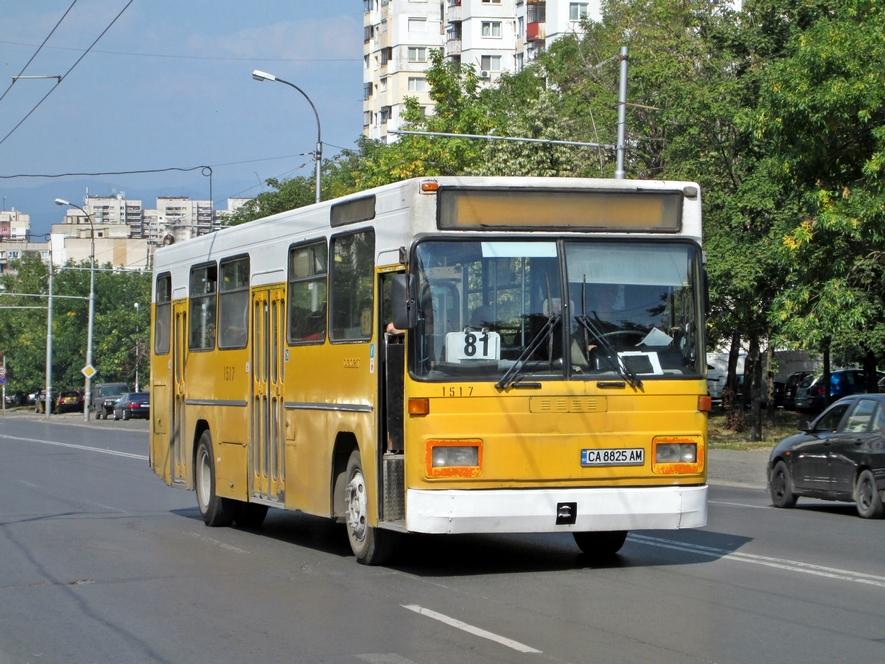 Sofia, Mercedes-Benz O302T # 1517; Sofia — Автобусы — Mercedes-Benz O302T