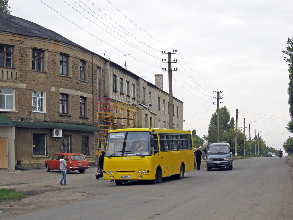 Pershotravensk (Lugansk region), Bogdan А09202 # ВВ 6420 АР