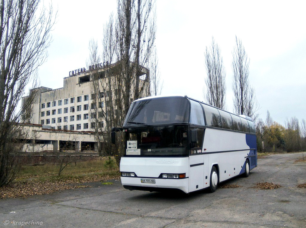 Kyiv, Neoplan N116 Cityliner č. АА 7055 ВВ; Pripyat — Послеаварийные фото