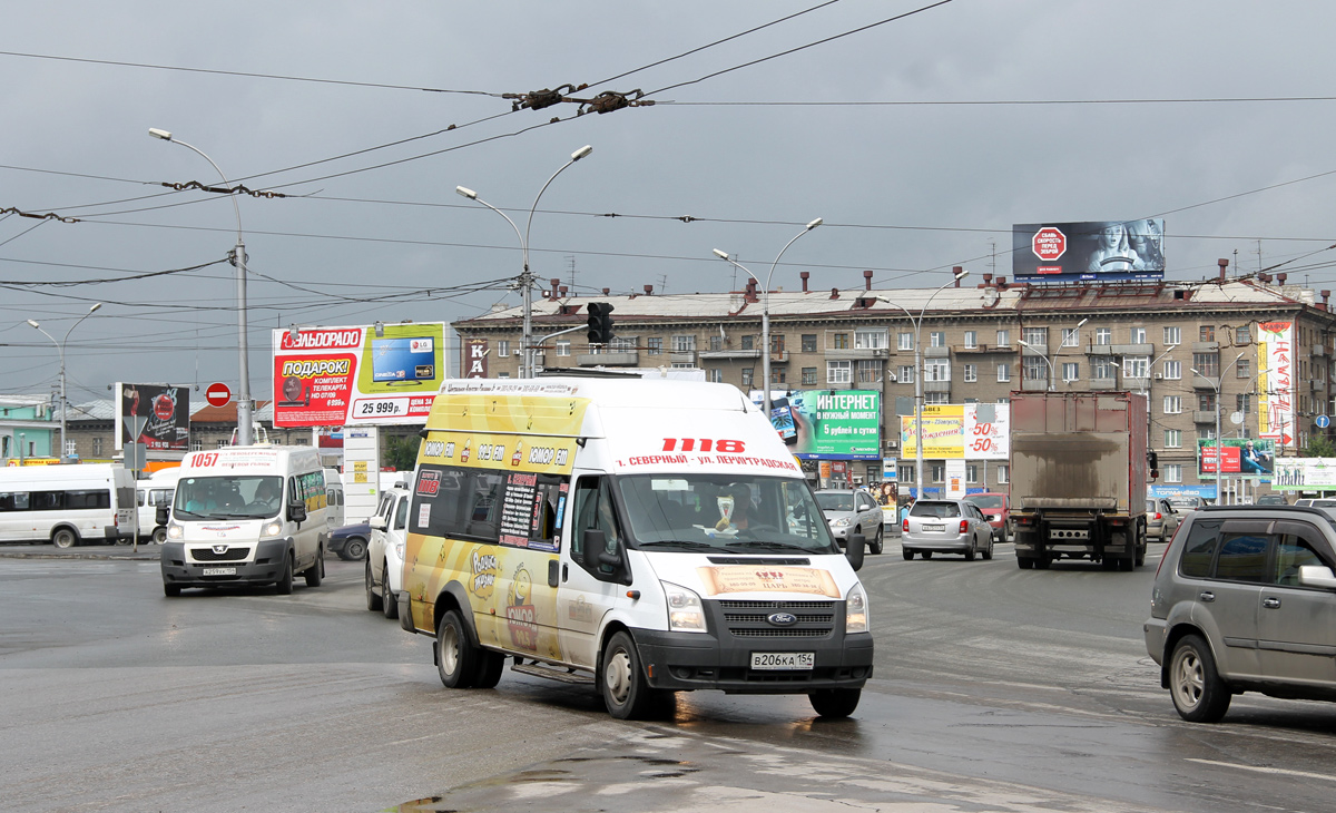 Novosibirsk, Nizhegorodets-222709 (Ford Transit) # В 206 КА 154