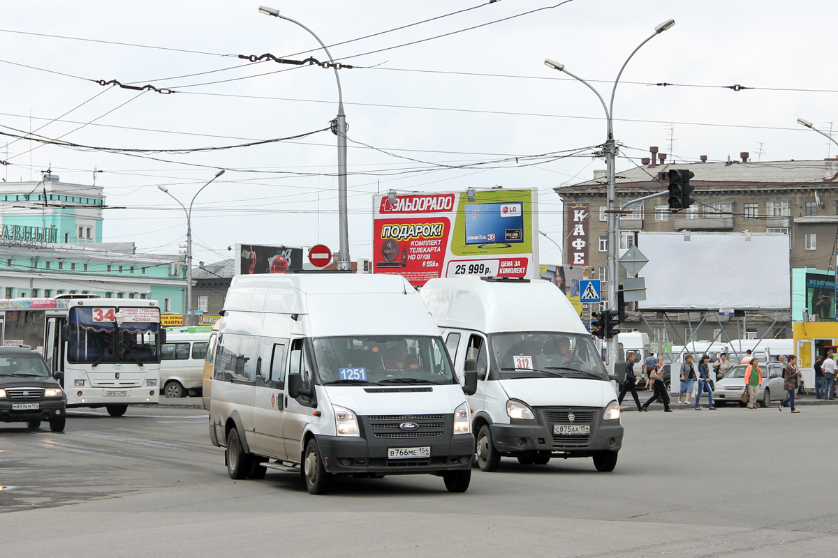 Novosibirsk, Nizhegorodets-222709 (Ford Transit) # В 766 МЕ 154
