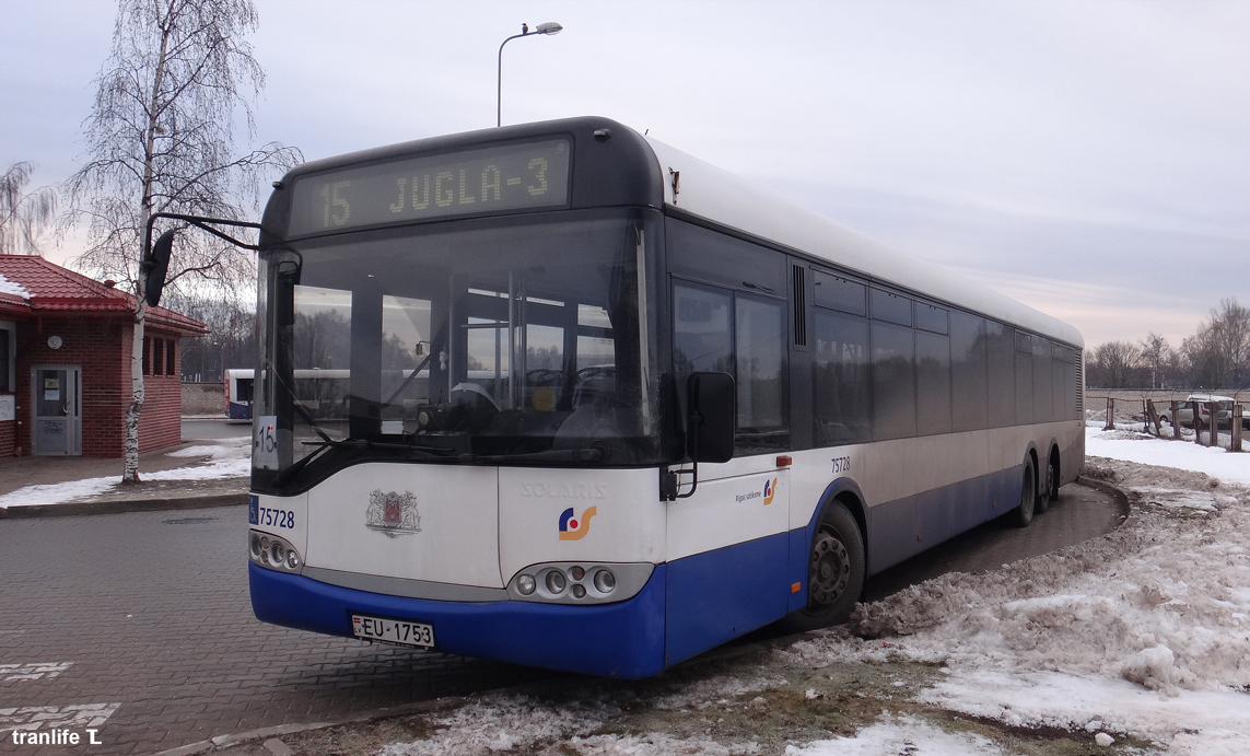 Riga, Solaris Urbino II 15 nr. 75728