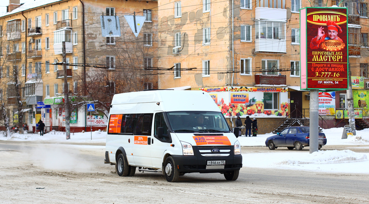 Omsk, Nizhegorodets-222709 (Ford Transit) # Т 846 АК 55