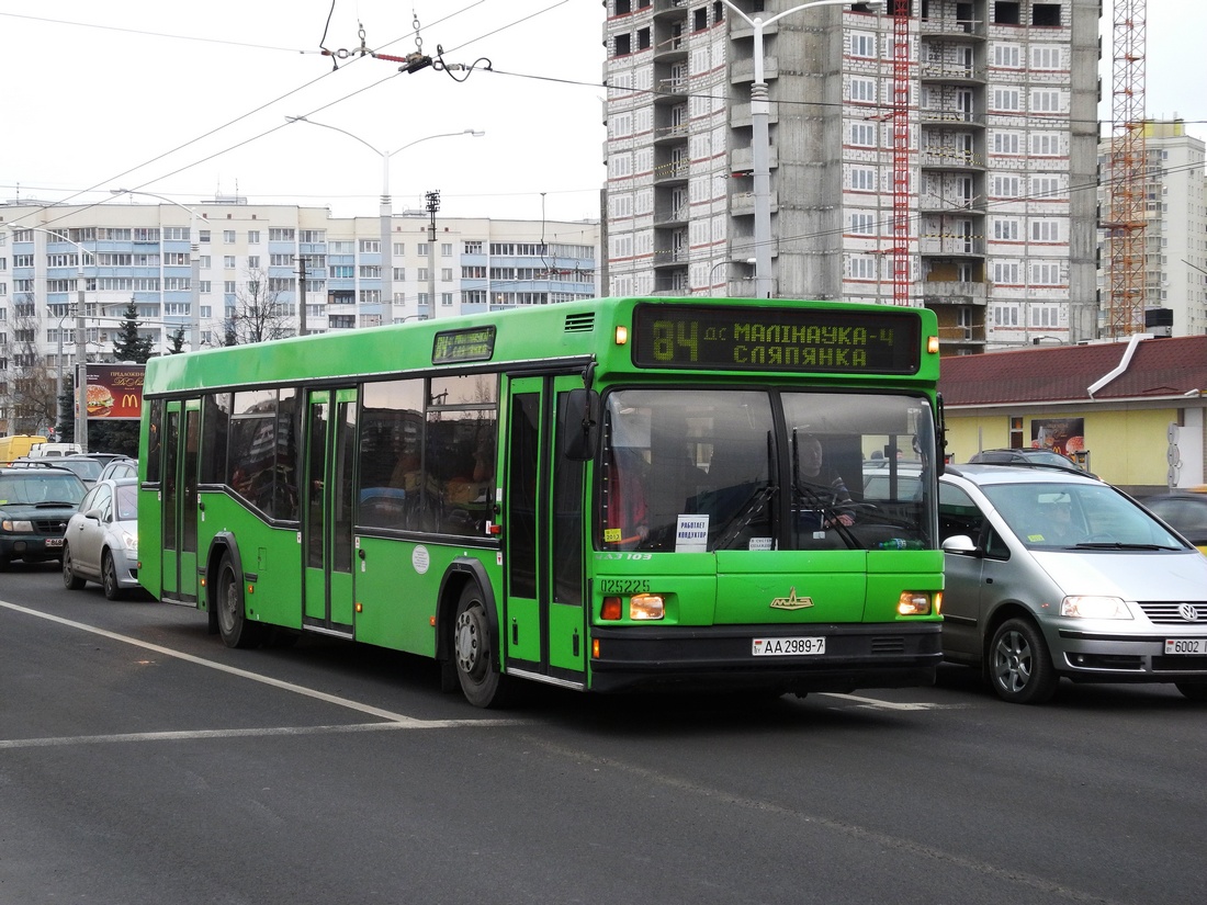 Minsk, MAZ-103.065 №: 025225