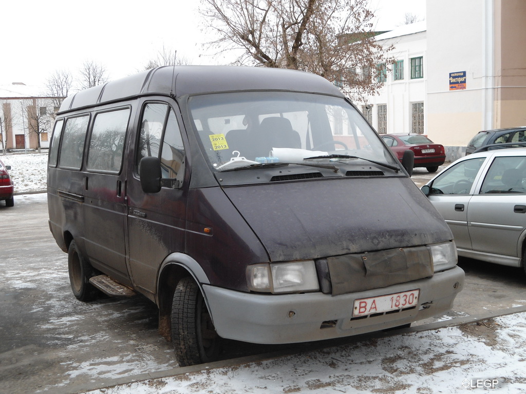 Vitebsk, GAZ-3221* # ВА 1830