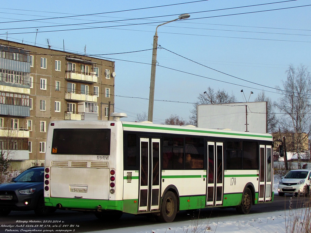 Rybinsk, LiAZ-5256.53 # 178