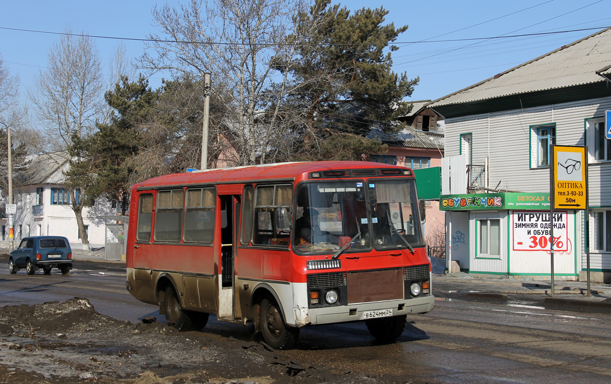 Канск, ПАЗ-3205 № В 624 ММ 24