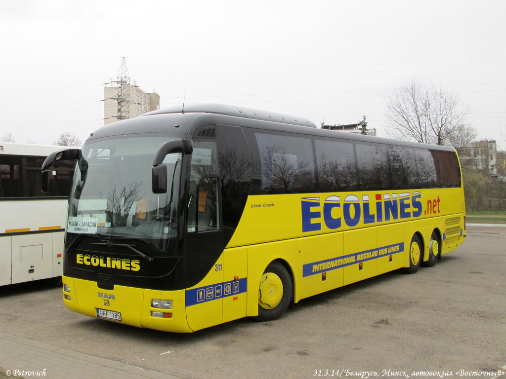 Kaunas, MAN R08 Lion's Top Coach RHC464 # 311