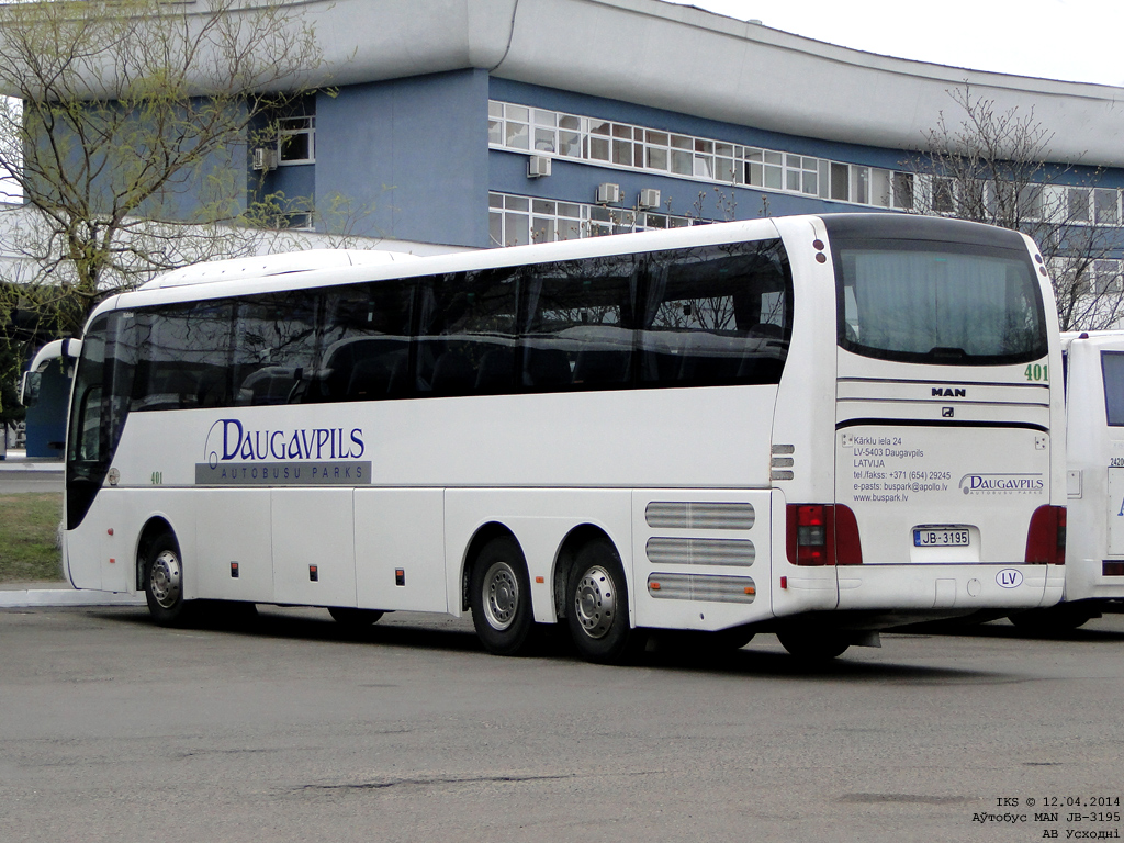 Daugavpils, MAN R08 Lion's Top Coach RHC414 # 401