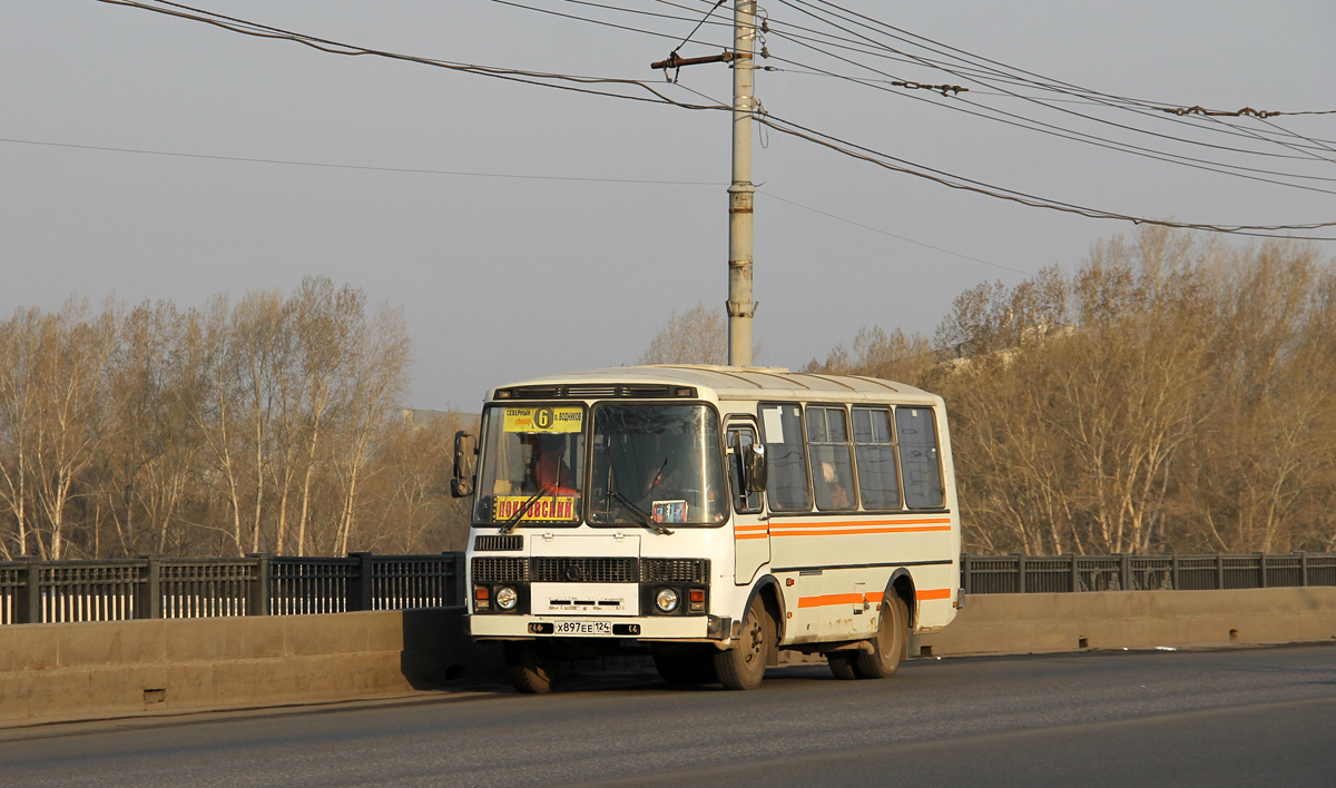 Krasnoyarsk, PAZ-32054 (40, K0, H0, L0) # Х 897 ЕЕ 124