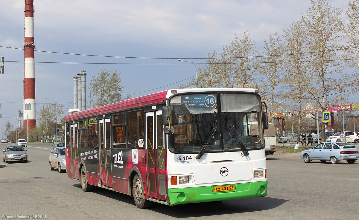 Chelyabinsk, LiAZ-5256.53 č. 104