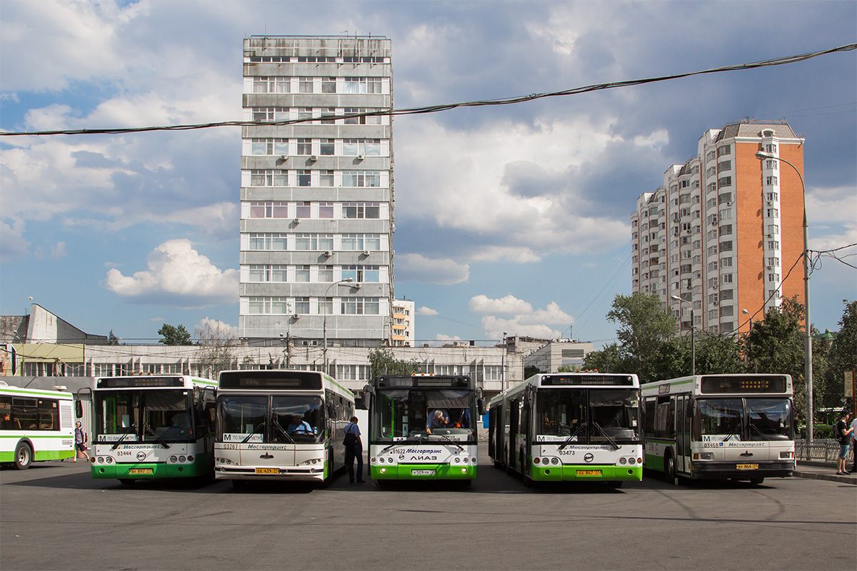 Moskva, LiAZ-6213.20 # 03444; Moskva, MAZ-107.466 # 03267; Moskva, LiAZ-6213.22 # 01622; Moskva, LiAZ-6213.20 # 03473; Moskva, MAZ-107.066 # 03459; Moskva — Other photo