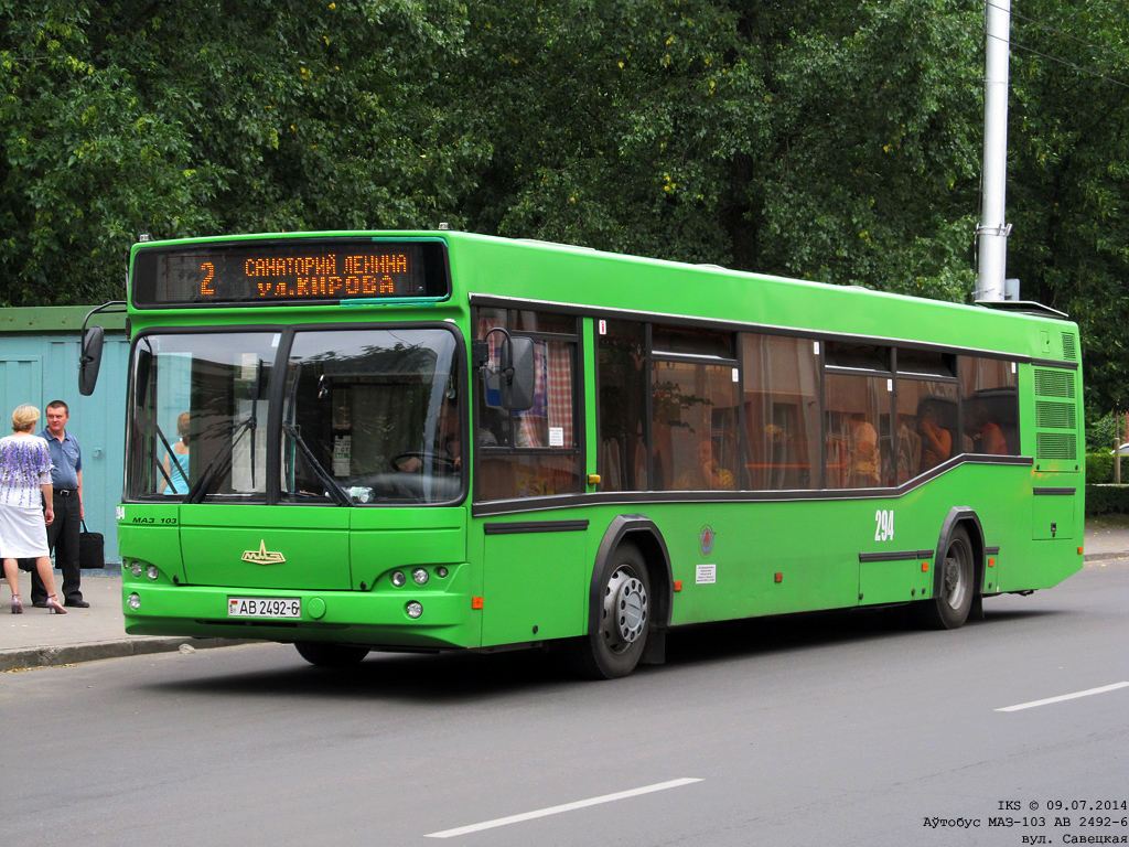 Bobruysk, MAZ-103.465 č. 294